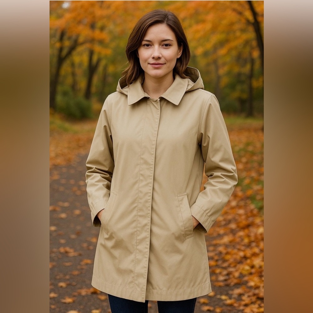 Kathy Ireland Classic Tan Trench Coat